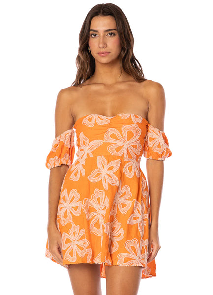 VESTIDO TANGERINE BLOOM APEROL MAAJI