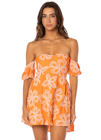 VESTIDO TANGERINE BLOOM APEROL MAAJI