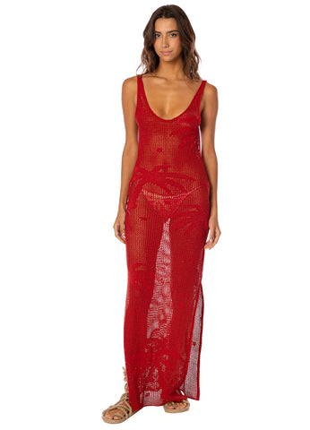 VESTIDO FLAME CORAL NOUGATH MAAJI