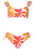 BIKINI NIÑA PINK PALMS MANGO MAAJI