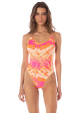 ENTERO REVERSIBLE FLAMINGO SWIRL LUSTER CLASSIC MAAJI