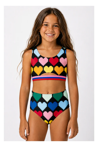 BIKINI NIÑA PIXEL HEART QUAQUAK