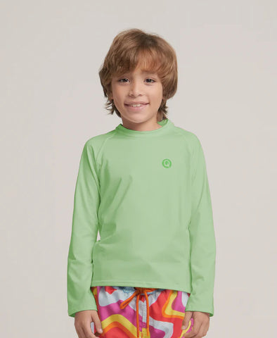 CAMISA TEA GREEN UNISEX RASHGUARD QUAQUAK