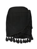 FALDA AMARRE NEGRO VIOLET MILONGA