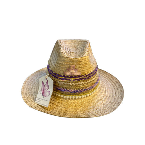 SOMBRERO DECO MORADO PINDIRE