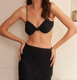 BIKINI COQUILLE SECRETE NERO SHELL MIO CORAL
