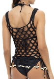 CROP TOP MALLA NEGRO PALETTE MILONGA