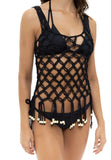 CROP TOP MALLA NEGRO PALETTE MILONGA