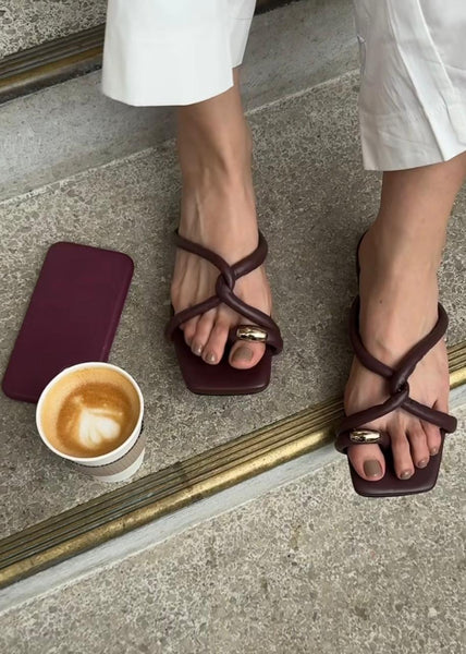 SANDALIA OLIVIA VINO SIMONA