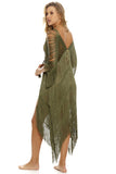 KIMONO FLECOS VERDE NATURAL MILONGA