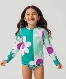 BIKINI NIÑA MINTY MEADOW RASHGUARD QUAQUAK