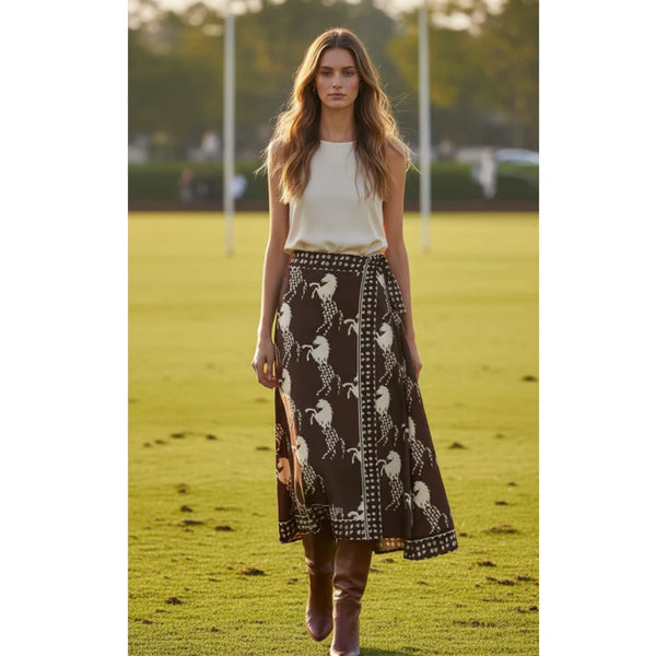 FALDA BROWN HORSES LINO CLAUSSEN PATTERNS