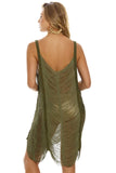 VESTIDO FLECOS VERDE KALIFA MILONGA