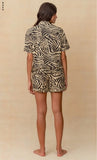 PIJAMA SHORT PT1015ZSS032MD BLACK ZEBRA SLUMBER MAAJI