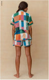 PIJAMA SHORT PT1015ZSS035 COLORFUL CHESSS SLUMBER MAAJI