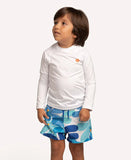 CAMISA WHITE UNISEX RASHGUARD QUAQUAK